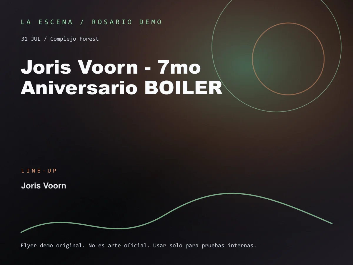 Joris Voorn - 7mo Aniversario BOILER