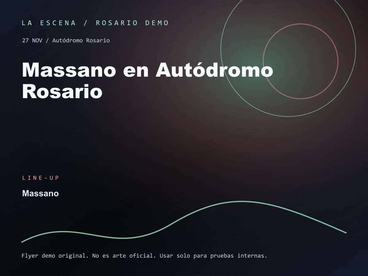 Massano en Autódromo Rosario