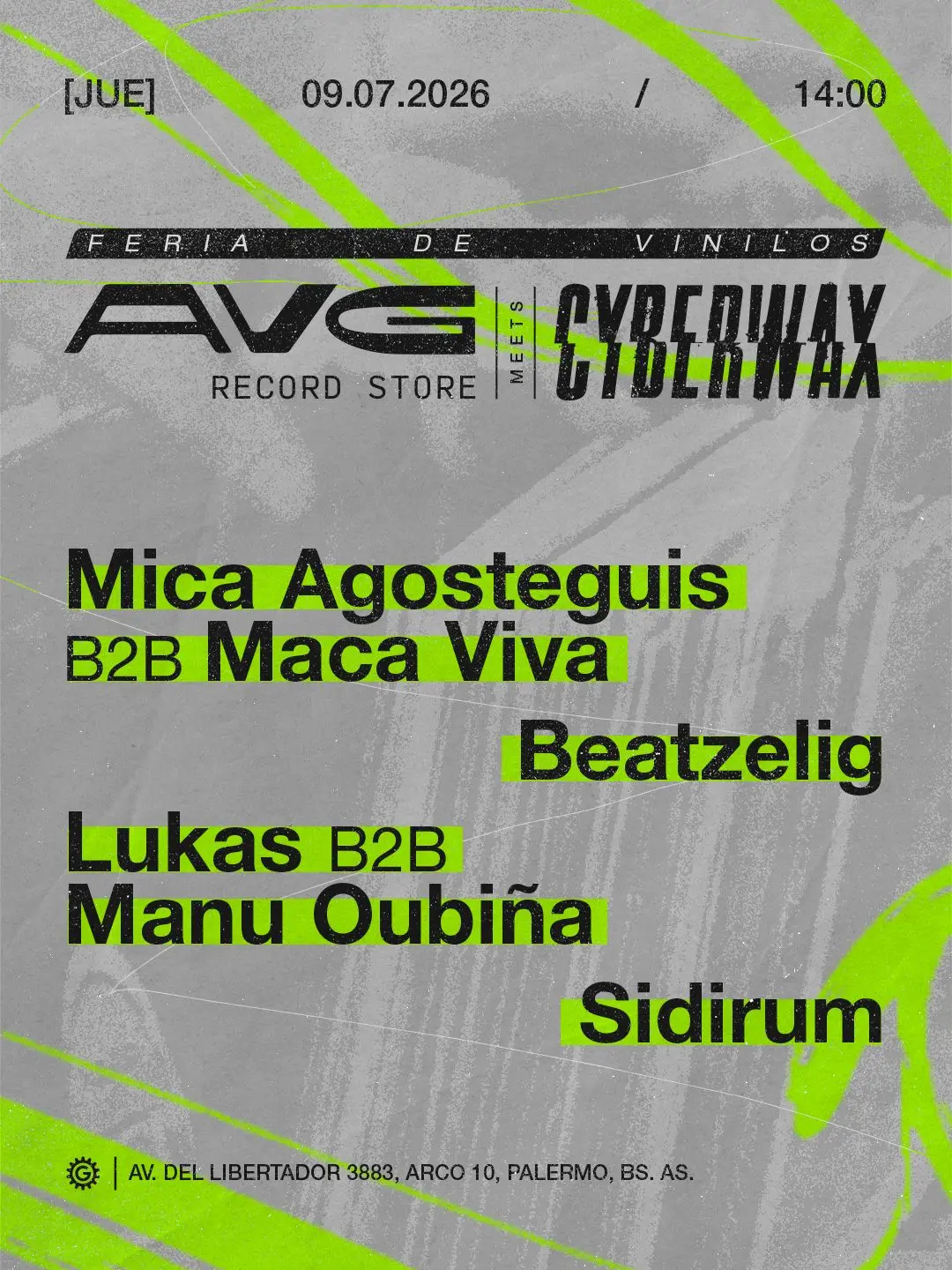 Feria de Vinilos // AVG Record Store meets CYBERWAX