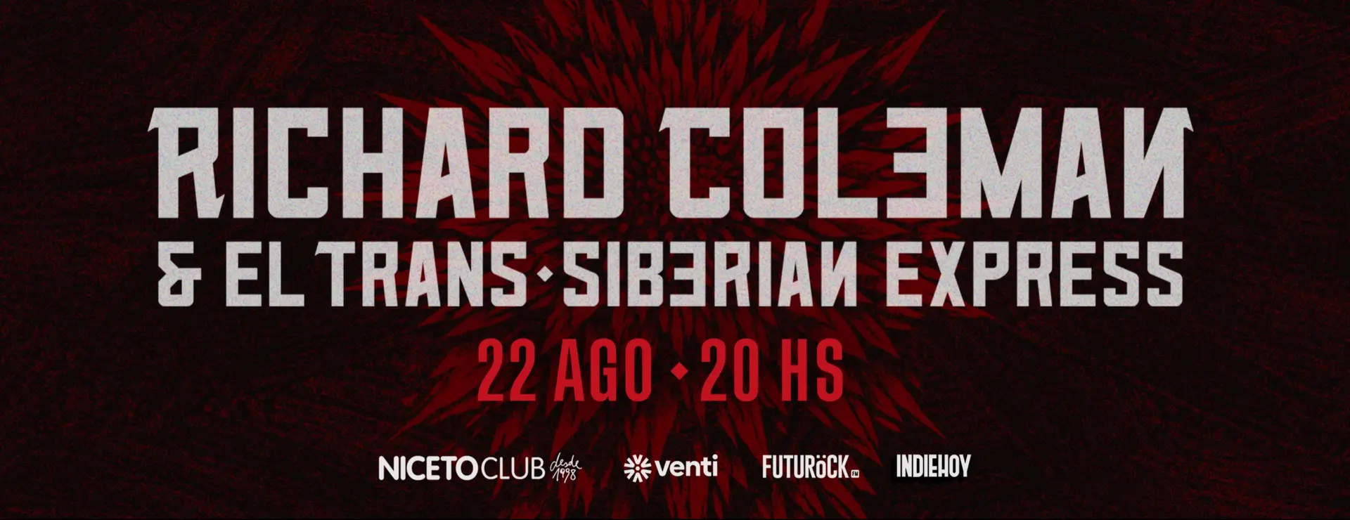 Richard Coleman & El Trans-Siberian Express en Niceto Club (+18 años)