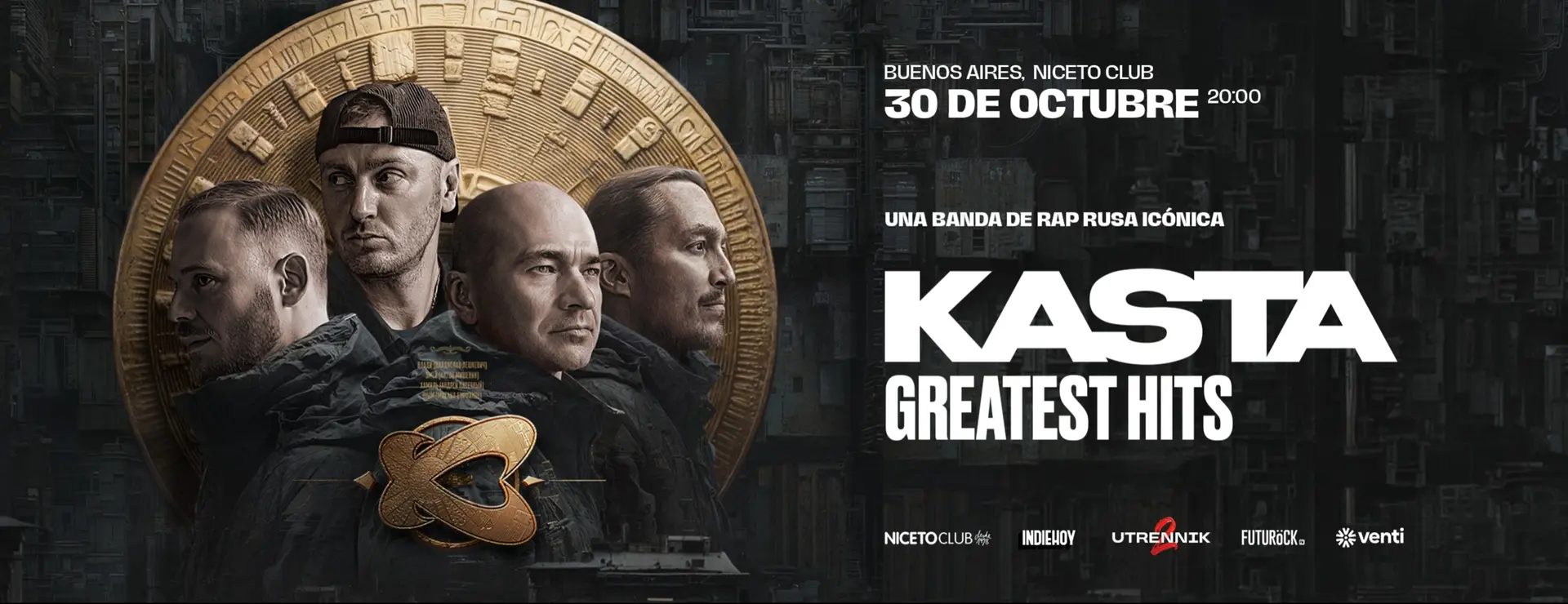 Kasta Greatest Hits en Niceto Club (+18 años)