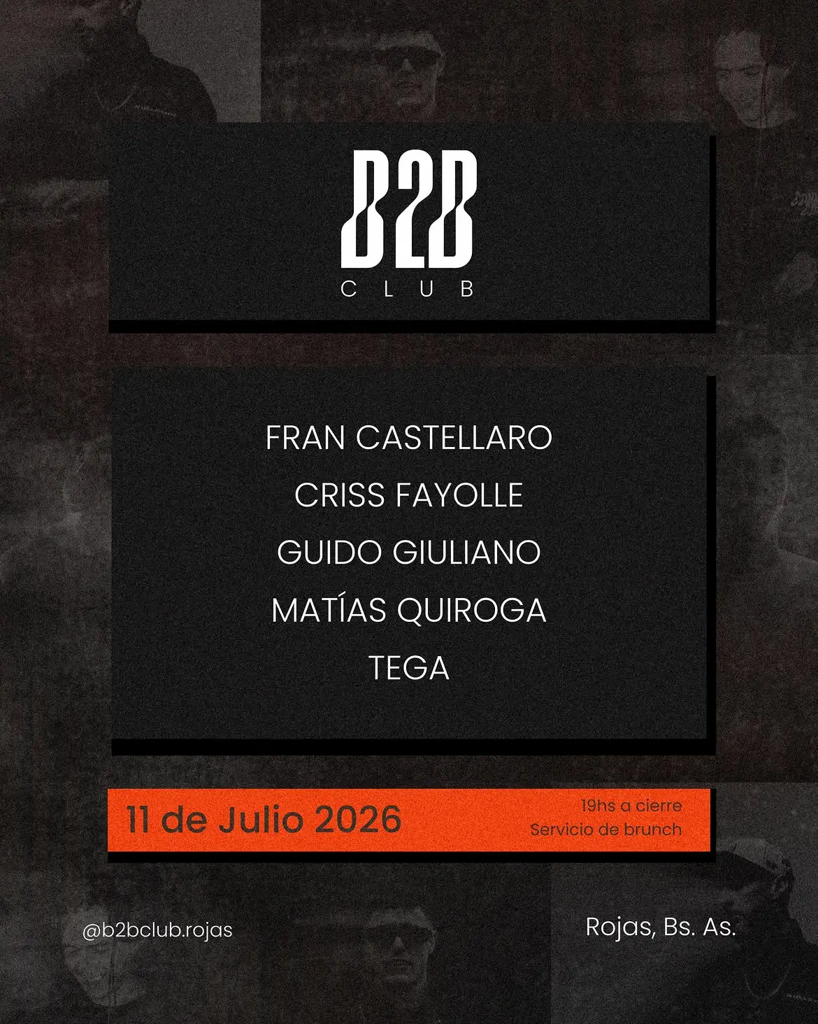 Fran Castellaro, Criss Fayolle, Guido Giuliano, Matias Quiroga y Tega