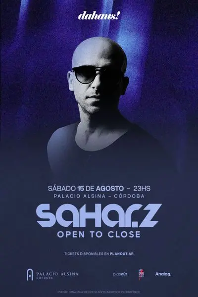 dahaus! presenta: Sahar Z (open to close) — Palacio Alsina
