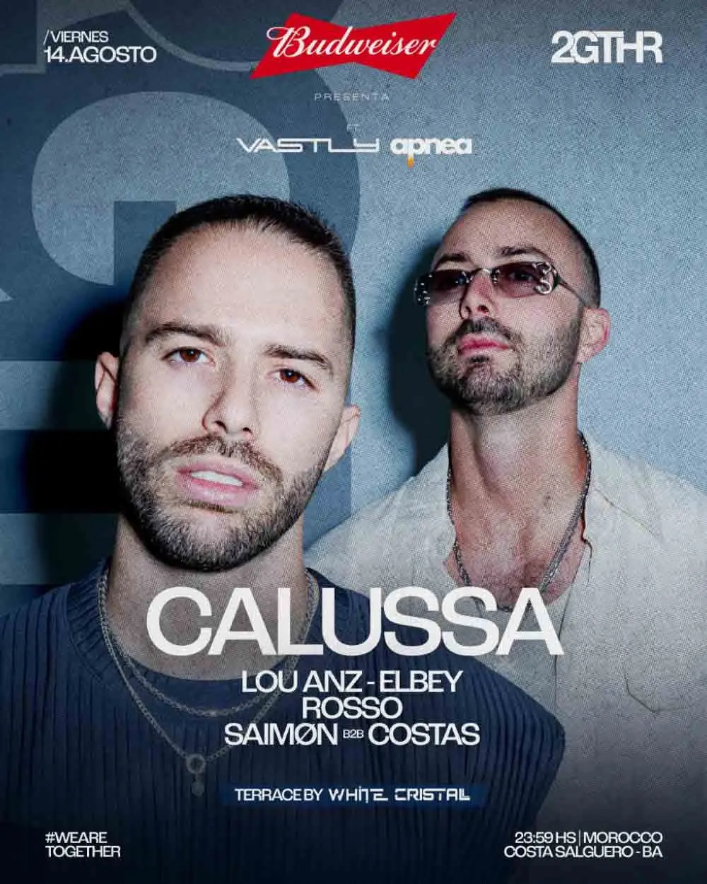 Calussa x 2gthr, Club Morocco, Costanera Buenos Aires