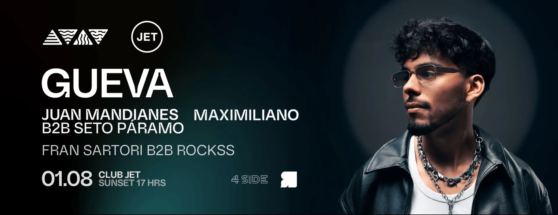 GUEVA + Juan Mandianes  b2b Seto Paramo + Maximiliano + Fran Sartori b2b Rockss