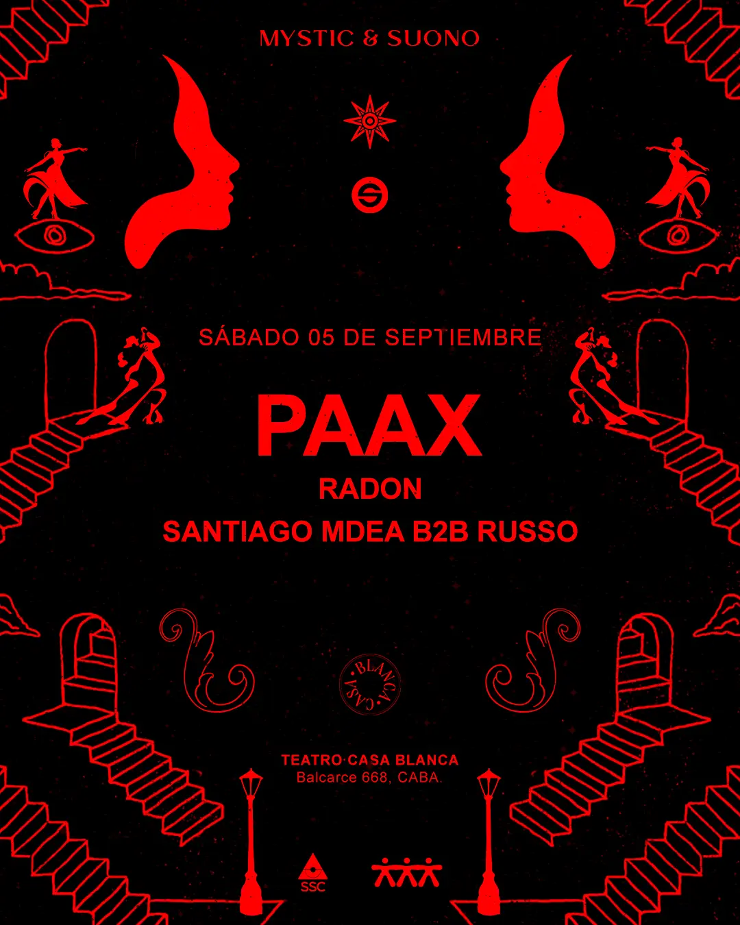 Paax - Suono and Mystic, Casa Blanca San Telmo