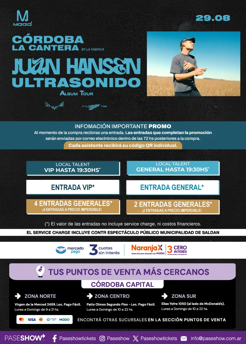 JUAN HANSEN LA CANTERA 29 DE AGOSTO