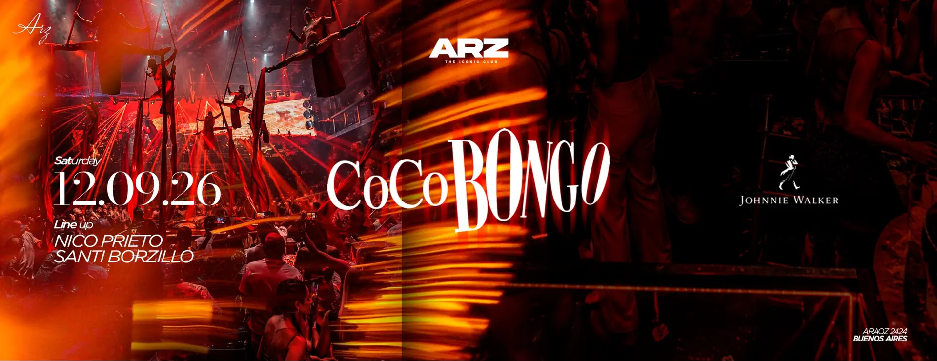 COCO BONGO x ARZ 🌴 SÁB 12.09