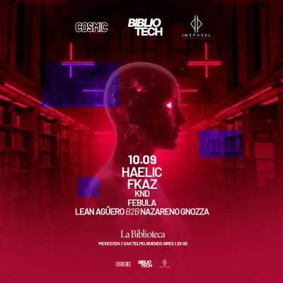 Jueves 10 de Septiembre - BIBLIOTECH - COSMIC - La Biblioteca