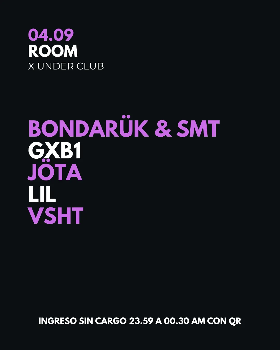 Under Club X ROOM