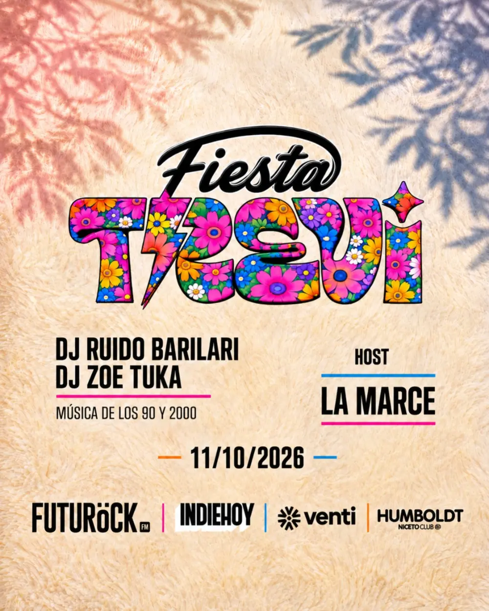 FIESTA TREVI 11 Oct en Humboldt - Niceto Club (+18 años)