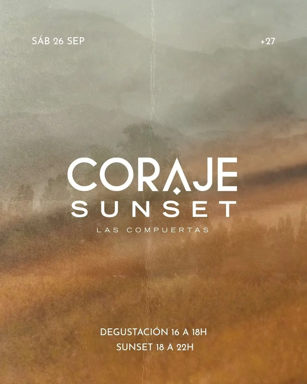 CORAJE SUNSET - LAS COMPUERTAS 26/09