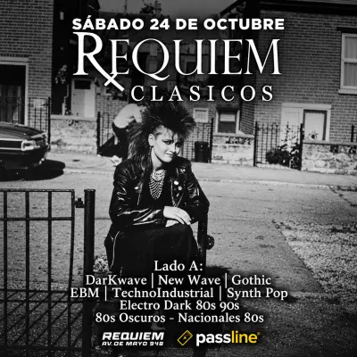 🦇RÉQUIEM CLÁSICOS + OSCUROS 80’s🕯️(Darkwave • EBM • Techno Industrial • New Wave ?