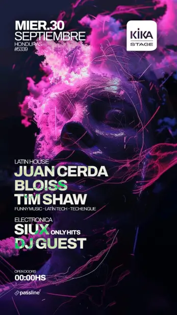 Juan Cerda | Bloiss | Tim Shaw | Siux | Dj Guest