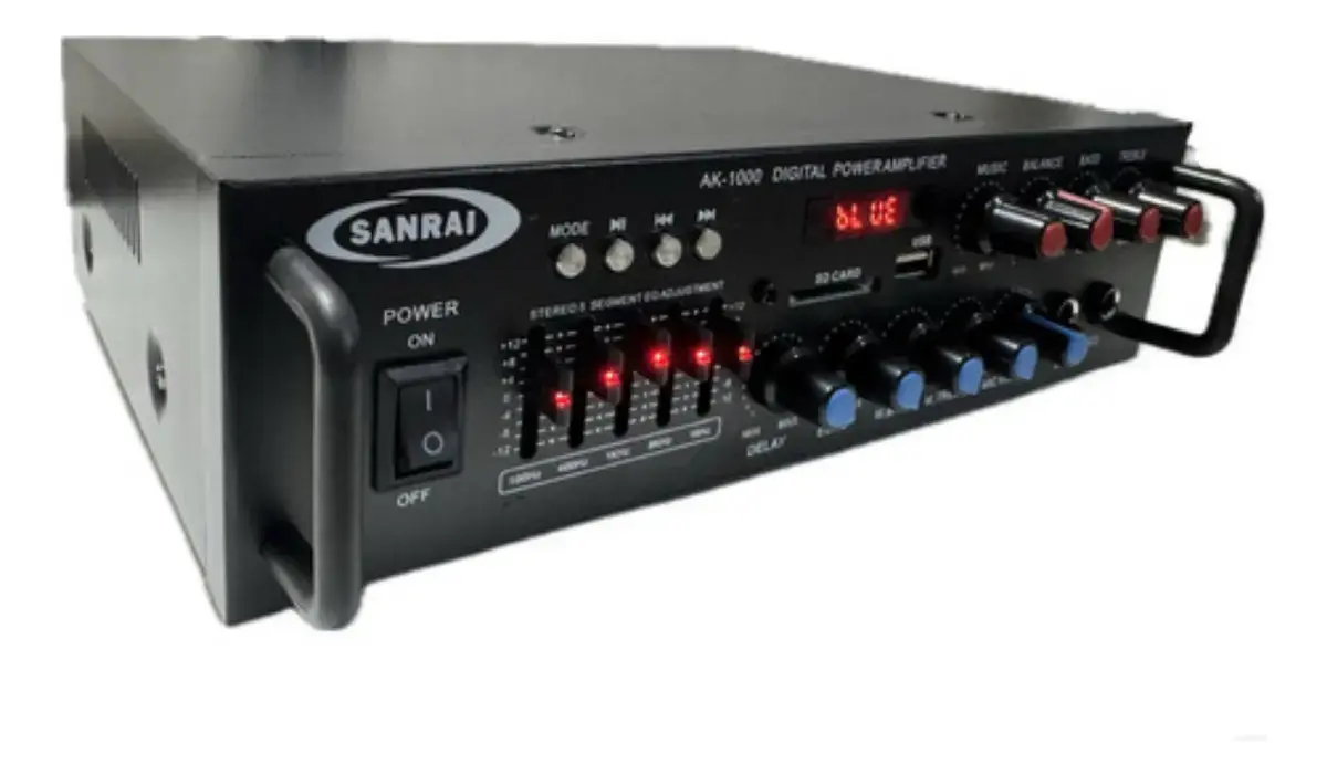 Sanrai AK1000 · Consola potenciada de 2 canales
