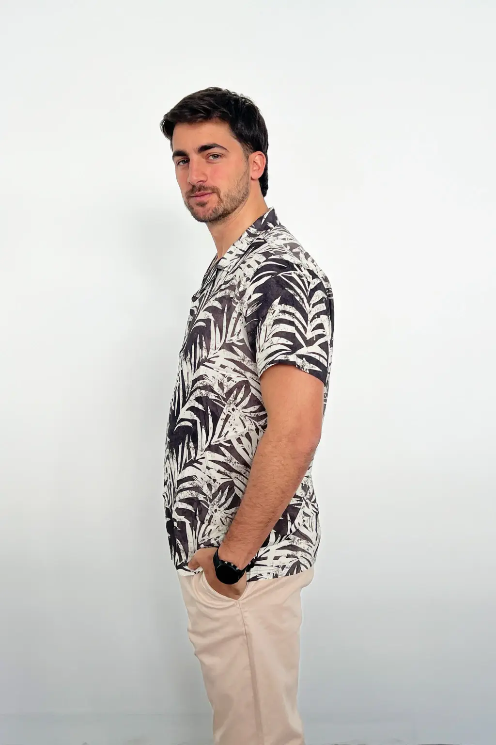 Rever Pass Camisa Honolulu · Manga corta estampada de rayón