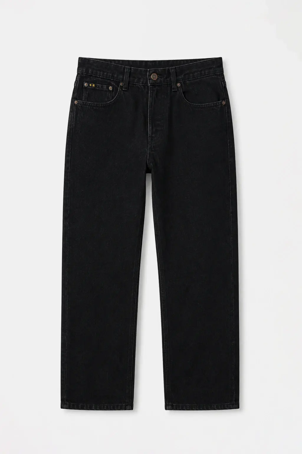 Rever Pass Pantalón Knit Denim Lexington · Straight fit gris oscuro