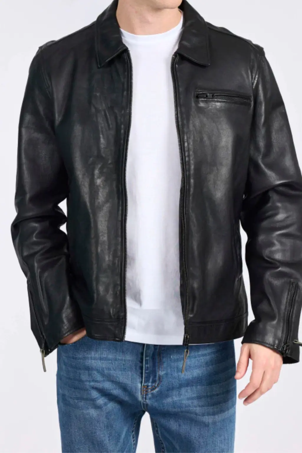 Rever Pass Campera Jeremy · Cuero de cordero lavado y encerado