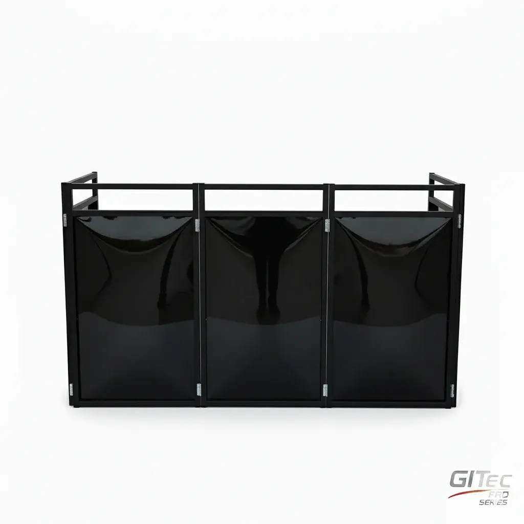 GiTec Pro Series Biombo DJ Plegable 150 · Cinco paneles, 150 cm de ancho