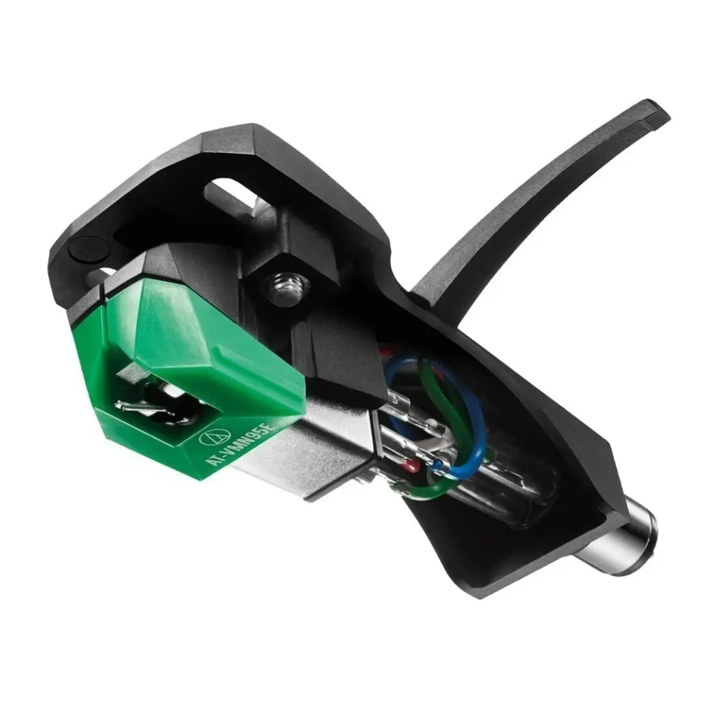 Audio-Technica AT-VM95E · Cápsula armada en portacápsula Taiyo HS6BK