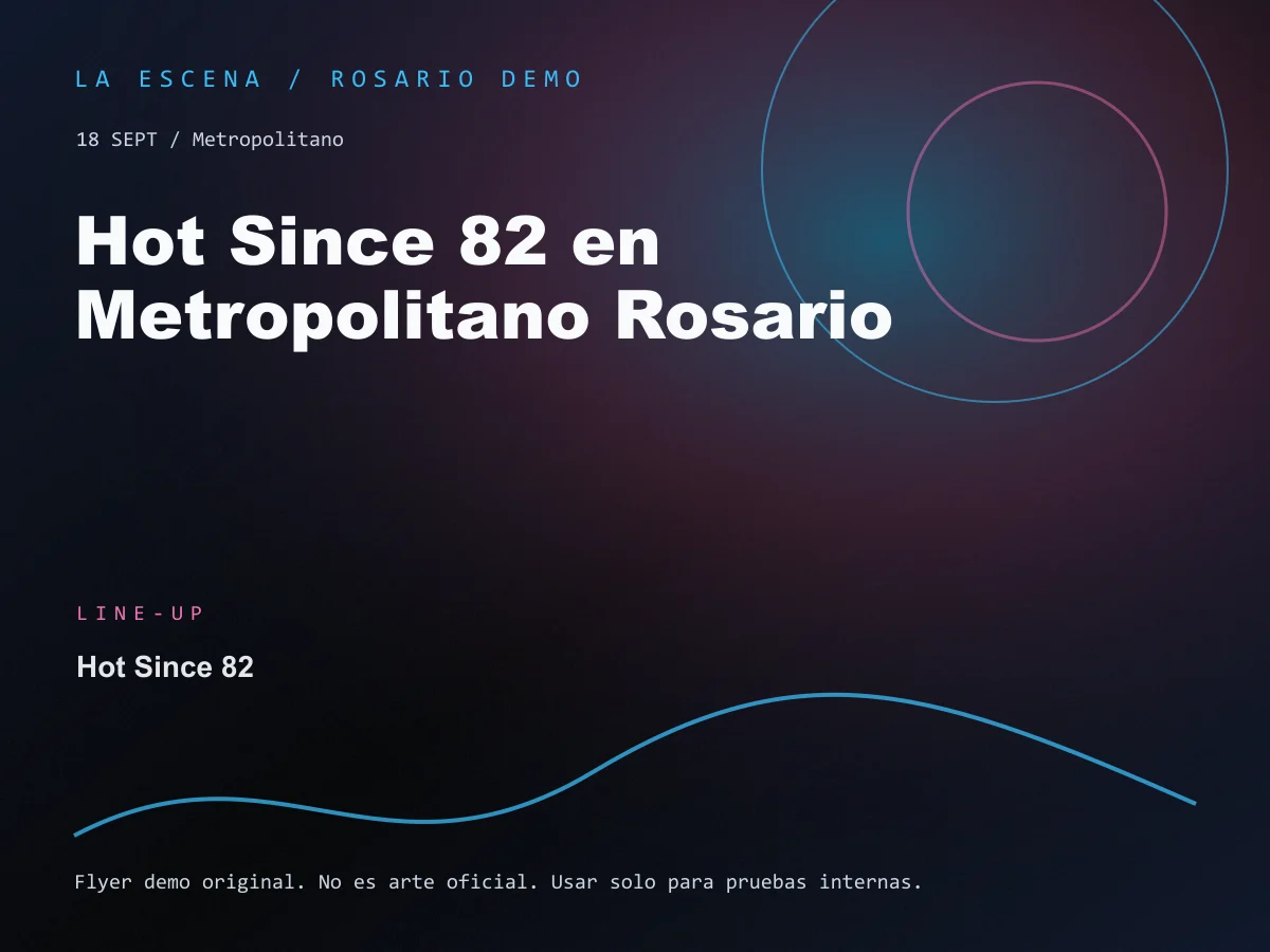 Hot Since 82 en Metropolitano Rosario