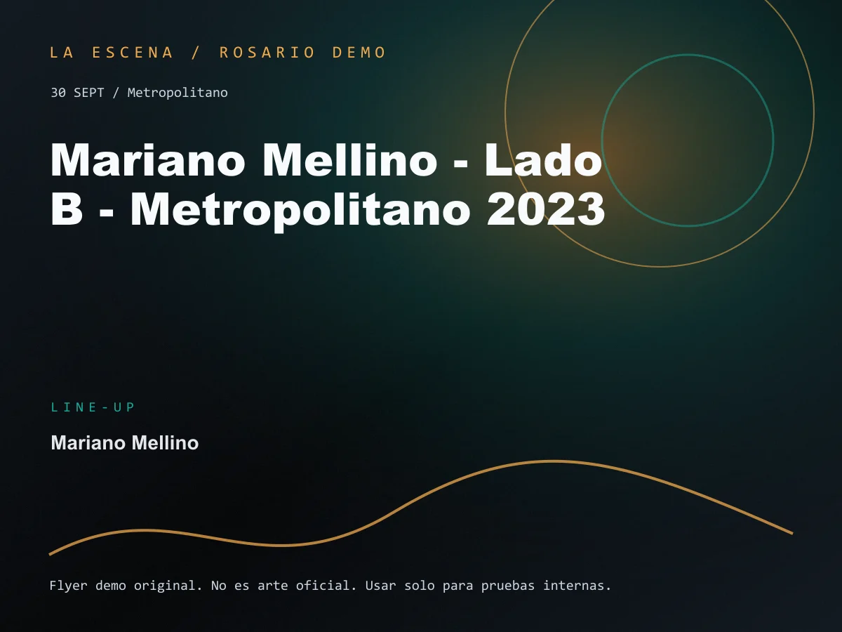 Mariano Mellino - Lado B - Metropolitano 2023