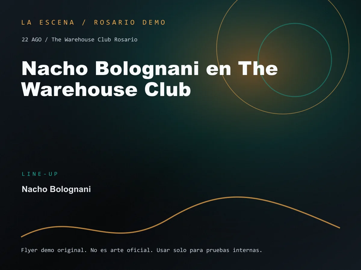 Nacho Bolognani en The Warehouse Club