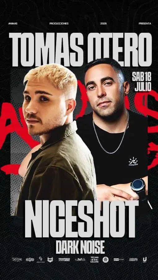 Animas Producciones pres. Niceshot, Tomás Otero y Dark Noise