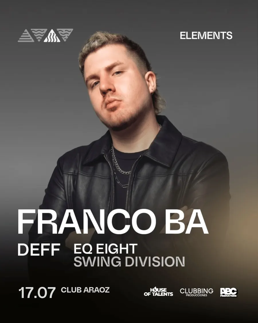 Elements pres. Swing Division, Deff y Franco BA + invitados