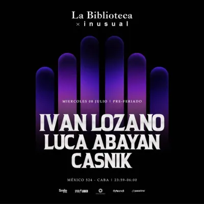 Luca Abayan y Iván Lozano en La Biblioteca