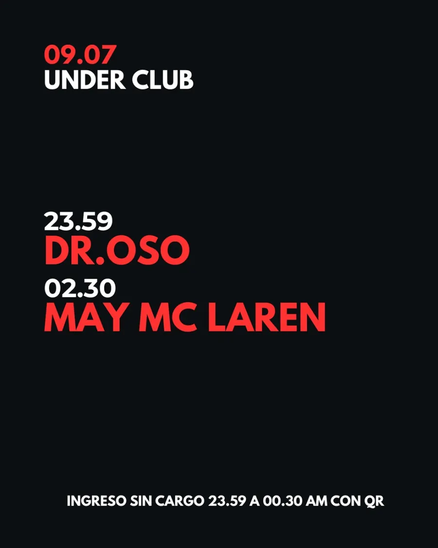 May Mc Laren y Dr. Oso en Under Club